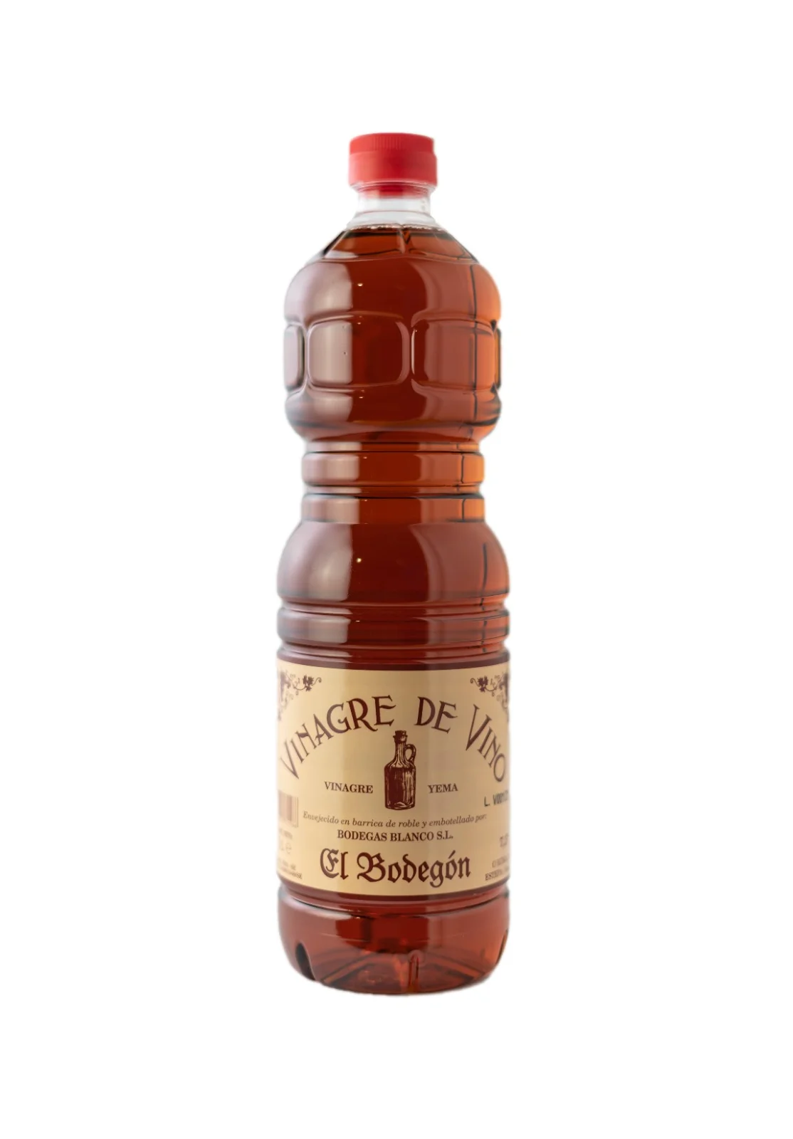 Botella de vinagre de vino artesanal